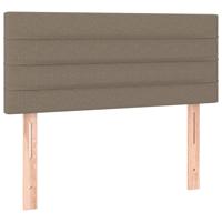 Boxspring met matras stof taupe 80x200 cm - thumbnail