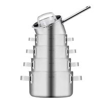 Sola Pannenset Juvia - RVS - Kookpan ø 16, 18, 20, 24 cm & Steelpan ø 16 cm - Inductie & Downdraft geschikt - 5 Delig - thumbnail