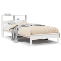 Bedframe zonder matras massief grenenhout wit 150x200 cm - thumbnail