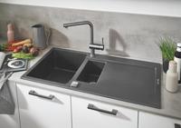 Grohe Minta Keukenkraan Met L Uitloop En Uittrekbare Mousseur RVS-Look - thumbnail