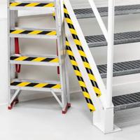 Beschermingsprofiel Durable E8R hoek 1m geel zwart | 5 stuks - thumbnail