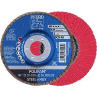 PFERD TOOLS 67660425 PFF 125 CO-COOL 40 SG STEELOX Lamellenschijf Diameter 125 mm Boordiameter 22.23 mm Korrelgrootte (num) 40 Aluminium legering, Legering op - thumbnail