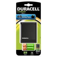 Duracell 45 minuten batterijlader met 2 AA en 2 AAA - thumbnail