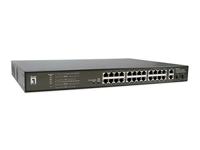 LevelOne FGP-2831 netwerk-switch Unmanaged Fast Ethernet (10/100) Power over Ethernet (PoE) 1U Zwart - thumbnail