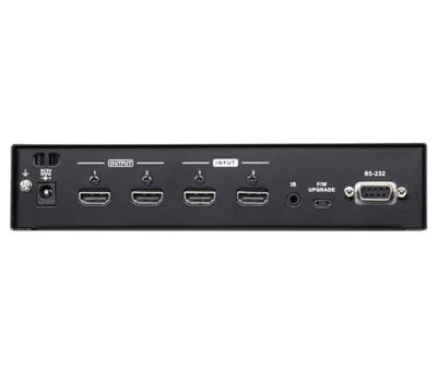 ATEN VM0202H HDMI-Matrix-switch 3D-weergave mogelijk, Rackmontage mogelijk, Ultra HD-geschikt 4096 x 2160 Pixel Zwart