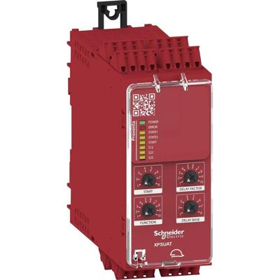 Schneider Electric XPSUAT13A3AC Veiligheidsrelais Voedingsspanning (num): 24 V DC/AC 3x NO, 3x NO, 1x NC (b x h x d) 45 x 100 x 120 mm LED-weergave 1 stuk(s)