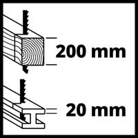 Einhell TE-AP 950 E Reciprozaag 4326180 950 W - thumbnail