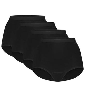 4-Pack High Waist dames slip - Taille - Multipack dames hoge onderbroeken - Katoenen ondergoed