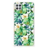 Samsung Galaxy A22 5G | TPU Case | Orchidee Groen - thumbnail
