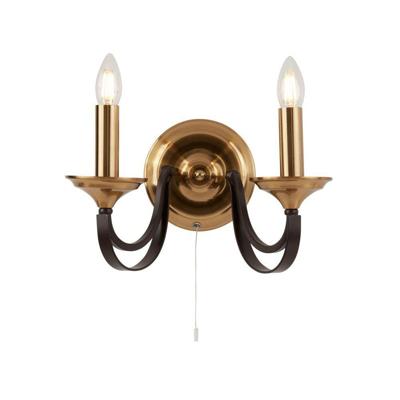 Searchlight Klassieke wandlampBelfry Brons met goud - 1842-2BZ