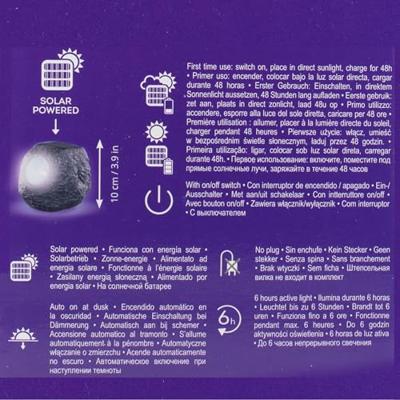 Lumineo solar tuinspot floodlight rots - grijs