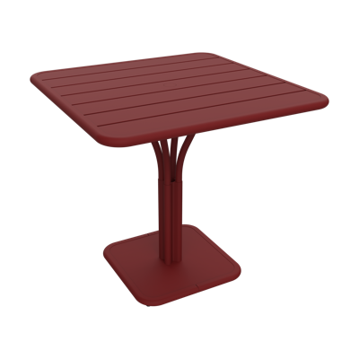 Fermob Luxembourg tuintafel kolom 80x80 cm Chili