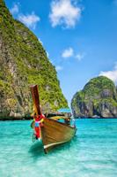 Poster- Boot in Maya Bay, Thailand, Premium print - thumbnail
