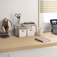 Metaltex York Lava Kruidenrek 1 Etage 19x32x16 cm Acacia Hout/Zwart Metaal - thumbnail