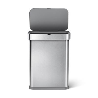 Simplehuman - Sensor Afvalemmer, Voice Control, 58 L, Zilver - Simpleh