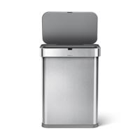 Simplehuman - Sensor Afvalemmer, Voice Control, 58 L, Zilver - Simpleh - thumbnail