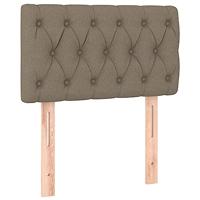 Boxspring met matras stof taupe 80x200 cm - thumbnail