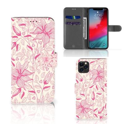 Apple iPhone 11 Pro Max Hoesje Pink Flowers