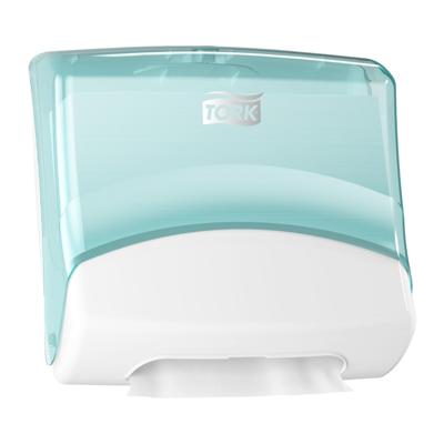 Reinigingsdoekdispenser tork w4 gevouwen turquoise
