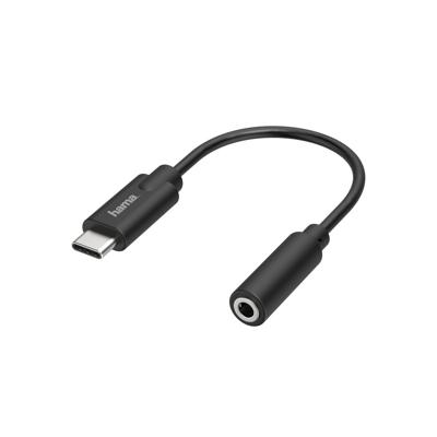 Hama Audio-adapter USB-C-stekker - 3,5-mm-jack-aansluiting Stereo Hama Audio-adapter USB-C-stekker - 3,5-mm-jack-aansluiting Stereo