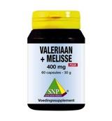 SNP Valeriaan melisse 400 mg puur 60 Vegetarische capsules - thumbnail
