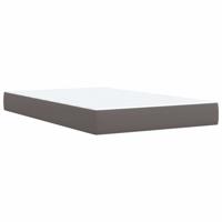 Boxspring met matras kunstleer grijs 120x190 cm - thumbnail