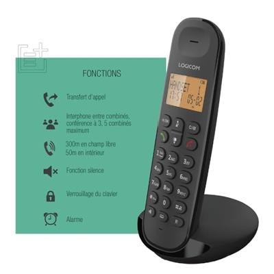 Huistelefoon Logicom DECT ILOA 150 SOLO Zwart