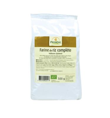 Primeal Volkoren bruine rijstmeel bio 500 Gram Primeal Volkoren bruine rijstmeel bio 500 Gram