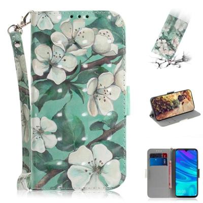 3D gekleurde tekening aquarel bloem patroon horizontale Flip lederen case voor Huawei P Smart + 2019/Enjoy 9s/Honor 10i/Honor 20i/Honor 20 lite met h