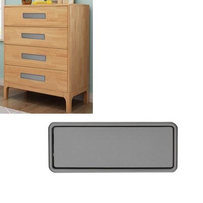 Eenvoudige garderobe slotted scrub handvat verborgen verzonken lade onzichtbare handvat gat afstand: 96mm (grijs)