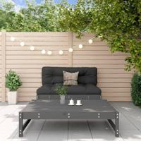 2-delige Loungeset massief grenenhout grijs - thumbnail