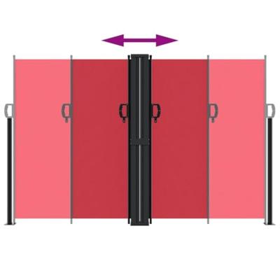 VidaXL Windscherm uittrekbaar 160x600 cm rood VidaXL Windscherm uittrekbaar 160x600 cm rood