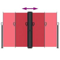 Windscherm uittrekbaar 160x600 cm rood - thumbnail