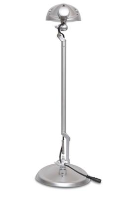 MAULstorm bureaulamp, LED, op voet, zilver