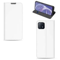 OPPO A73 5G | Bookcase | Wit met Pashouder - thumbnail