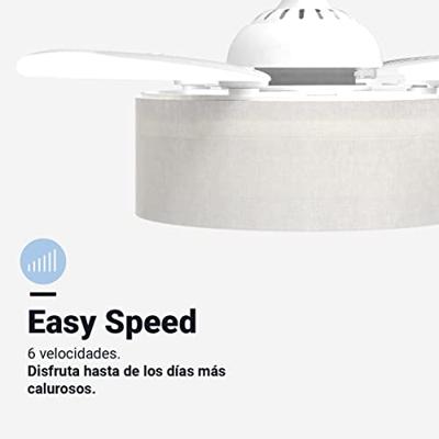 Plafondventilator Universal Blue JALOQUE WFW Ø 104 cm Wit 65 W