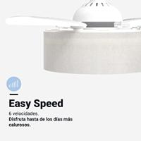 Plafondventilator Universal Blue JALOQUE WFW Ø 104 cm Wit 65 W - thumbnail