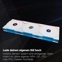 Lian Li UNI FAN TL Wireless LCD 120mm White 3-pack - thumbnail