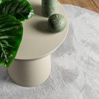 Vloerkleed laagpolig zacht en wasbaar 120 cm grijs - thumbnail