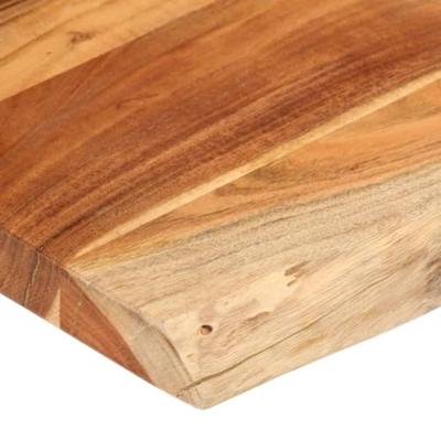 Tafelblad rechthoekig natuurlijke rand 90x80x3,8 cm acaciahout