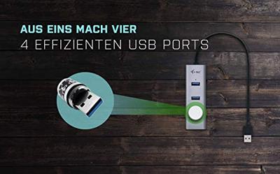 i-tec 4-Port USB 3.0 Metal usb-hub - thumbnail
