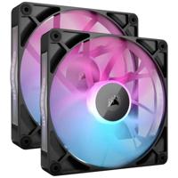 Corsair iCUE LINK RX140 RGB PC-ventilator Zwart (b x h x d) 140 x 140 x 25 mm Incl. LED-verlichting - thumbnail