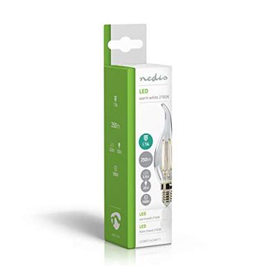Nedis ledbfe14canft1 retro led-gloeilamp e14 kaars met gebogen punt 2,5 w 250 lm