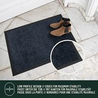 Studio M Classic PRO Vuilvangmat, binnen, 60 x 80 cm, antislip deurmat voor binnen, deurmat in vele maten, schoonloopmat, deurmat voor binnendeur, zwart - thumbnail