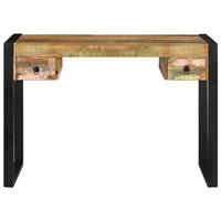 Bureau massief gerecycled hout - thumbnail