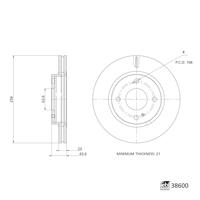 Remschijf 38600 - thumbnail