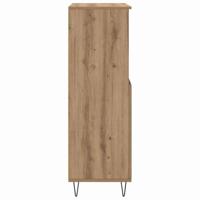Highboard met plank met opslag met de deur Bruin 60 x 36 x 110 cm Bewerkt hout - thumbnail