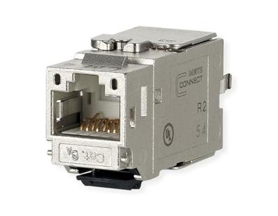 Metz Connect 130B21-E RJ45-inbouwmodule Keystone CAT 6A 1 stuk(s)