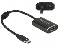 DeLOCK 62988 video kabel adapter 0,2 m USB Type-C HDMI Type A (Standaard) Grijs - thumbnail