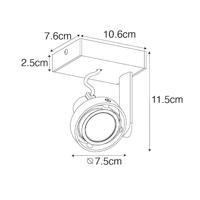 QAZQA Moderne spot zwart - Master 50 - thumbnail